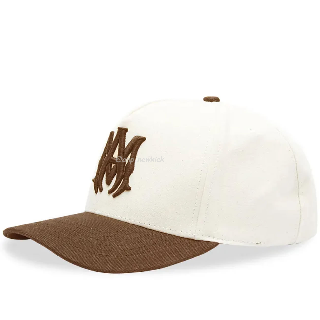 Amiri Two Tone Full Canvas Ma Hat Brown Black (3) - newkick.cc